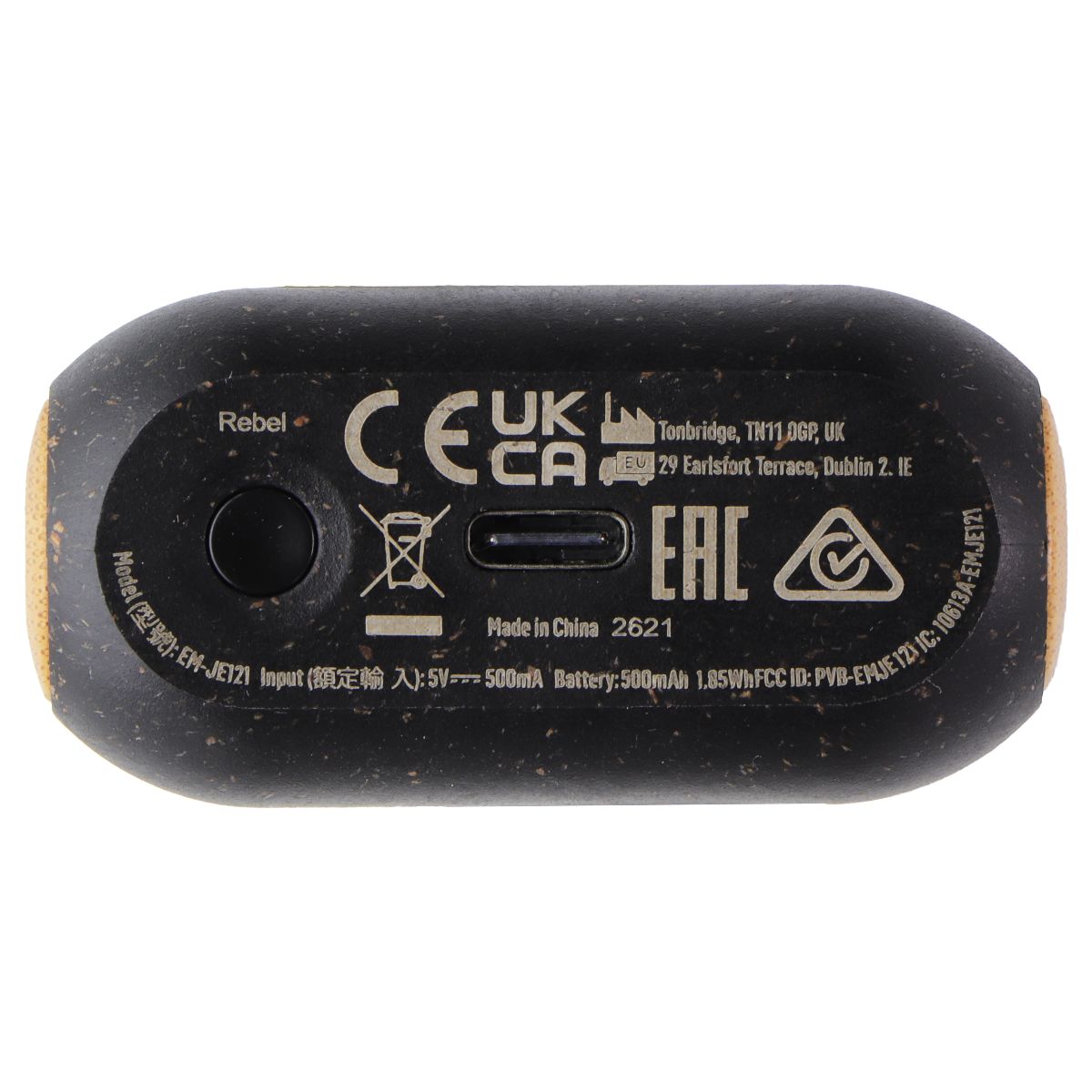 House of Marley Rebel (EM-JE121-SB) In Ear Earbuds - Black Portable Audio - Headphones House Of Marley - Simple Cell Bulk Wholesale Pricing - USA Seller