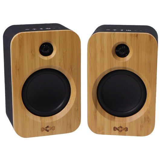 Marley Get Together Duo True Wireless Bluetooth Bookshelf Speakers - Wood/Black Home Multimedia - Home Speakers & Subwoofers House Of Marley - Simple Cell Bulk Wholesale Pricing - USA Seller
