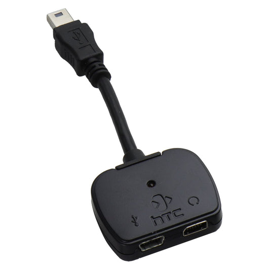 HTC Mini USB Audio Headset and Power Charger Port Splitter Y Adapter Cable Cell Phone - Cables & Adapters HTC - Simple Cell Bulk Wholesale Pricing - USA Seller