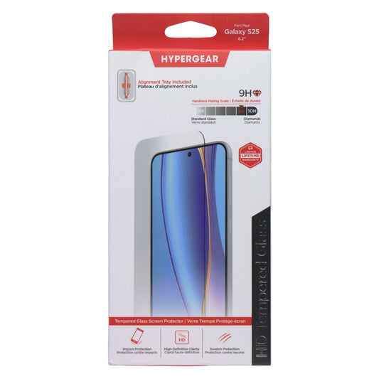 HyperGear HD 9H Tempered Glass Screen Protector for Samsung Galaxy S25 - Clear Cell Phone - Screen Protectors HyperGear - Simple Cell Bulk Wholesale Pricing - USA Seller