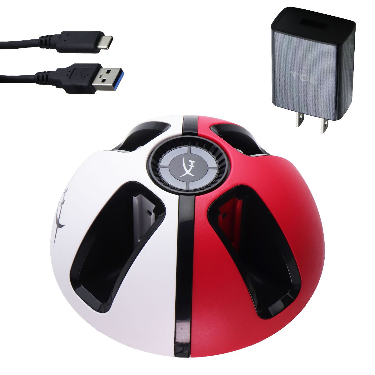 HyperX ChargePlay Quad 2 Joy-Con Charging Station (CP008) - Red/White/Black Gaming/Console - Chargers & Docks HyperX - Simple Cell Bulk Wholesale Pricing - USA Seller