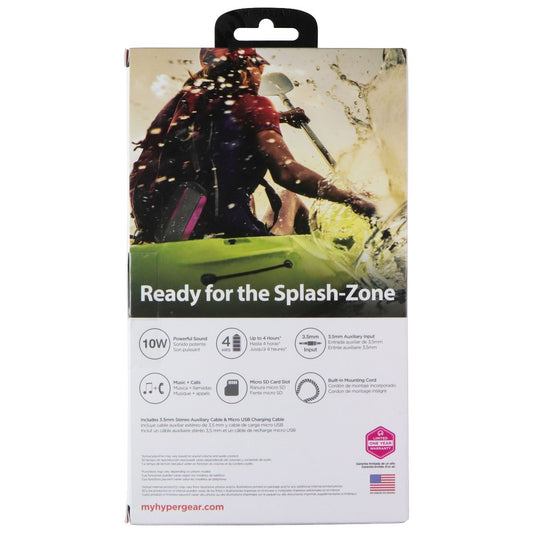 HyperGear Wave Series IPX4 Waterproof Bluetooth Speaker - Pink/Black (14704)