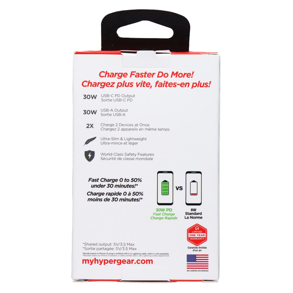 HyperGear 30W (2 Port) USB-C PD and USB-A Wall Charger - White (HYG-30DPD) Cell Phone - Chargers & Cradles HyperGear - Simple Cell Bulk Wholesale Pricing - USA Seller