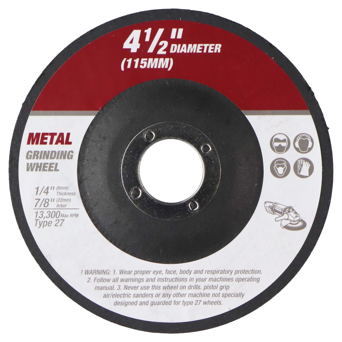 Hyper Tough 6-Amp Corded 4.5-inch Angle Grinder with Handle (AQ15026G) Other Sporting Goods Hyper Tough - Simple Cell Bulk Wholesale Pricing - USA Seller