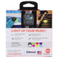 HyperGear Go-Glo Splashproof IPX4 Light-Up Bluetooth Speaker - Black & RGB