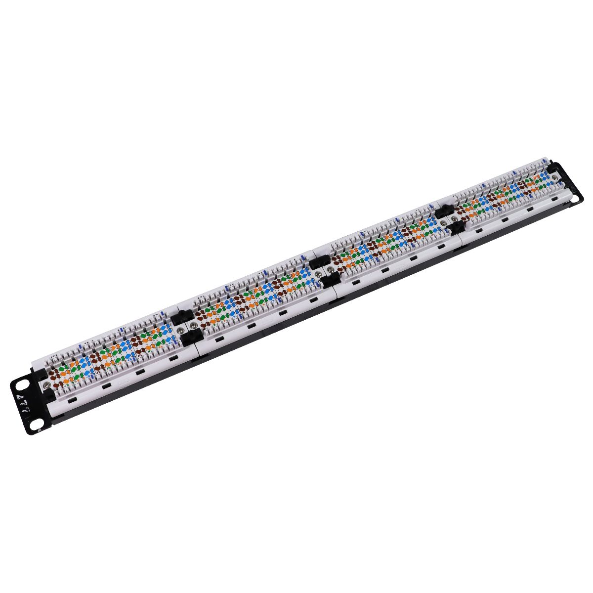 ICC Cat5e 24 Port 1U 19-inch Network Patch Panel - (ICMPP0245E) Black Networking - Other Enterprise Networking Devices ICC - Simple Cell Bulk Wholesale Pricing - USA Seller