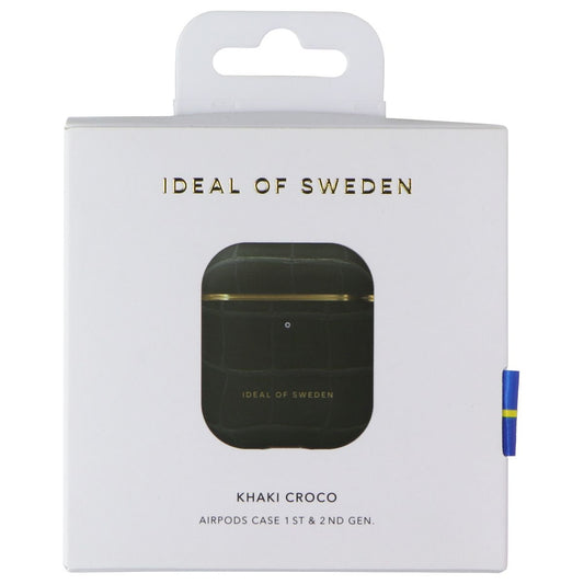 iDeal of Sweden Protective Case for AirPods 1st Gen & 2nd Gen - Khaki Croco iPod, Audio Player Accessories - Cases, Covers & Skins iDeal of Sweden - Simple Cell Bulk Wholesale Pricing - USA Seller