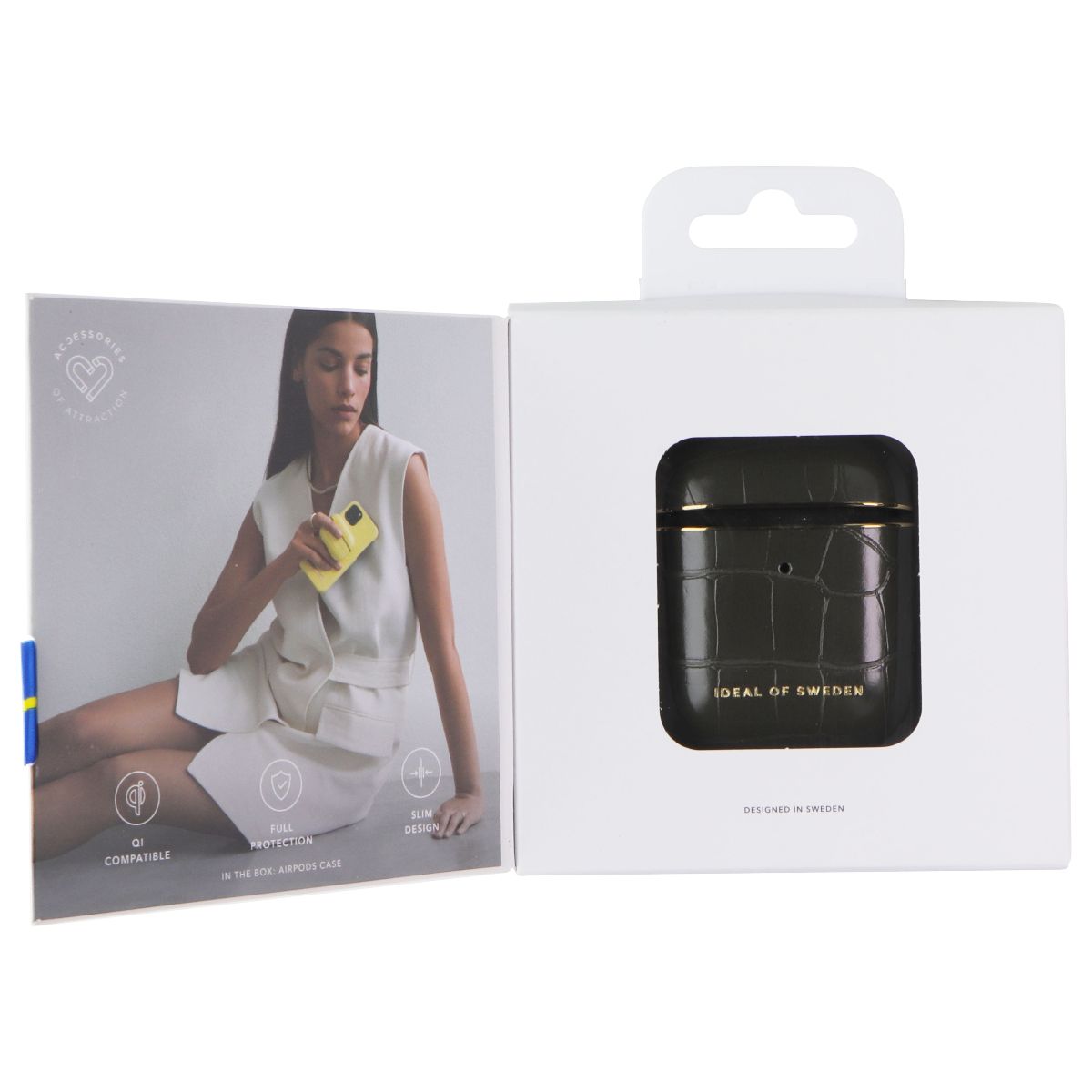 iDeal of Sweden Protective Case for AirPods 1st Gen & 2nd Gen - Khaki Croco iPod, Audio Player Accessories - Cases, Covers & Skins iDeal of Sweden - Simple Cell Bulk Wholesale Pricing - USA Seller