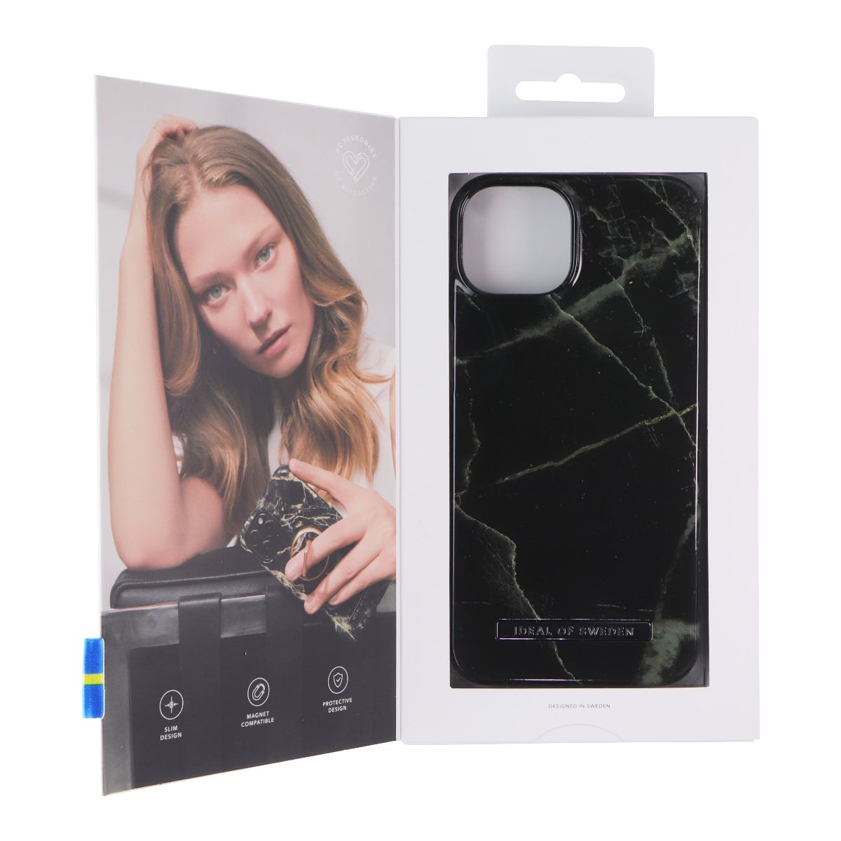 iDeal of Sweden Fashion Case for Apple iPhone 13 - Black Thunder Marble Cell Phone - Cases, Covers & Skins iDeal of Sweden - Simple Cell Bulk Wholesale Pricing - USA Seller