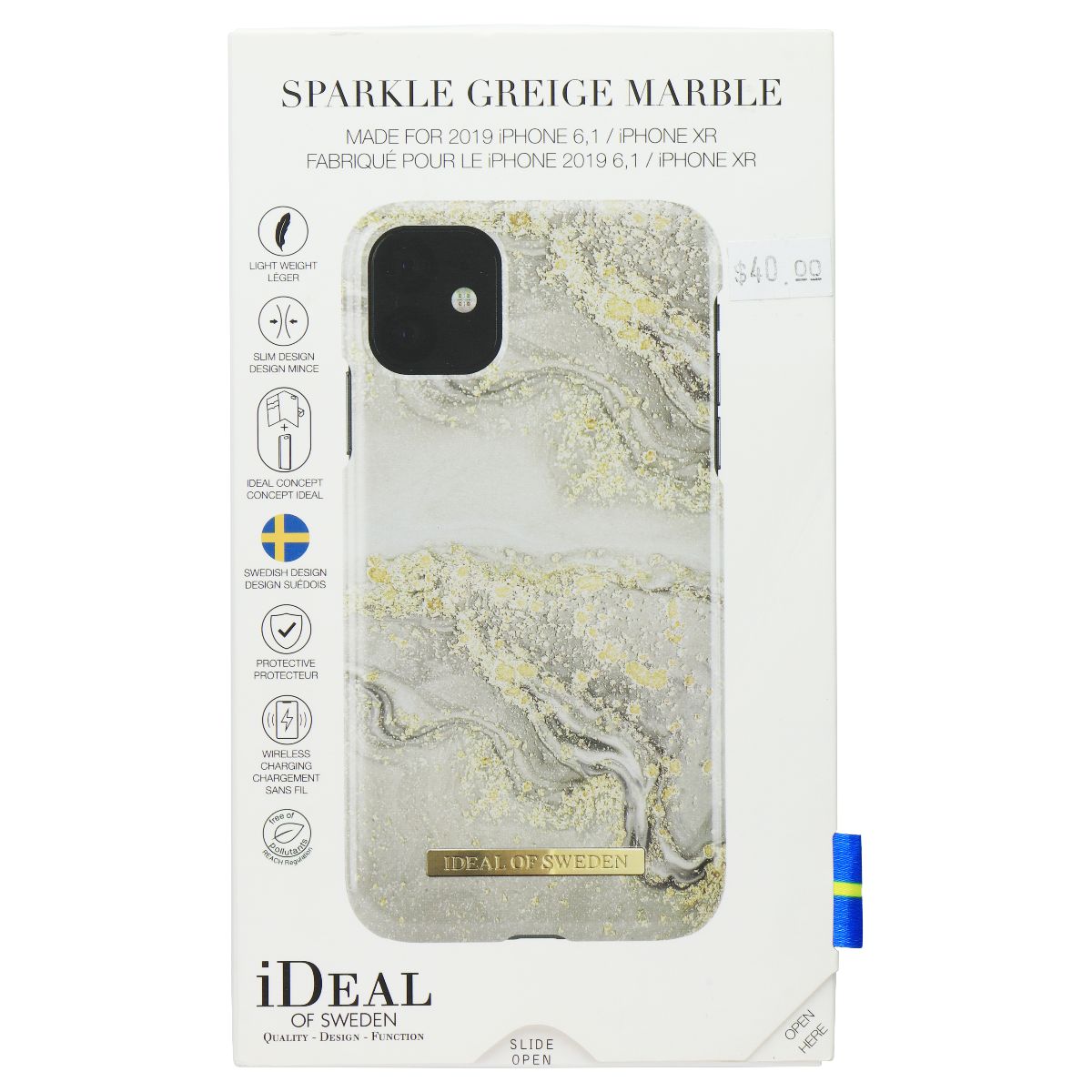 iDeal of Sweden Printed Hard Case for iPhone 11 and XR - Sparkle Greige Marble Cell Phone - Cases, Covers & Skins iDeal of Sweden    - Simple Cell Bulk Wholesale Pricing - USA Seller