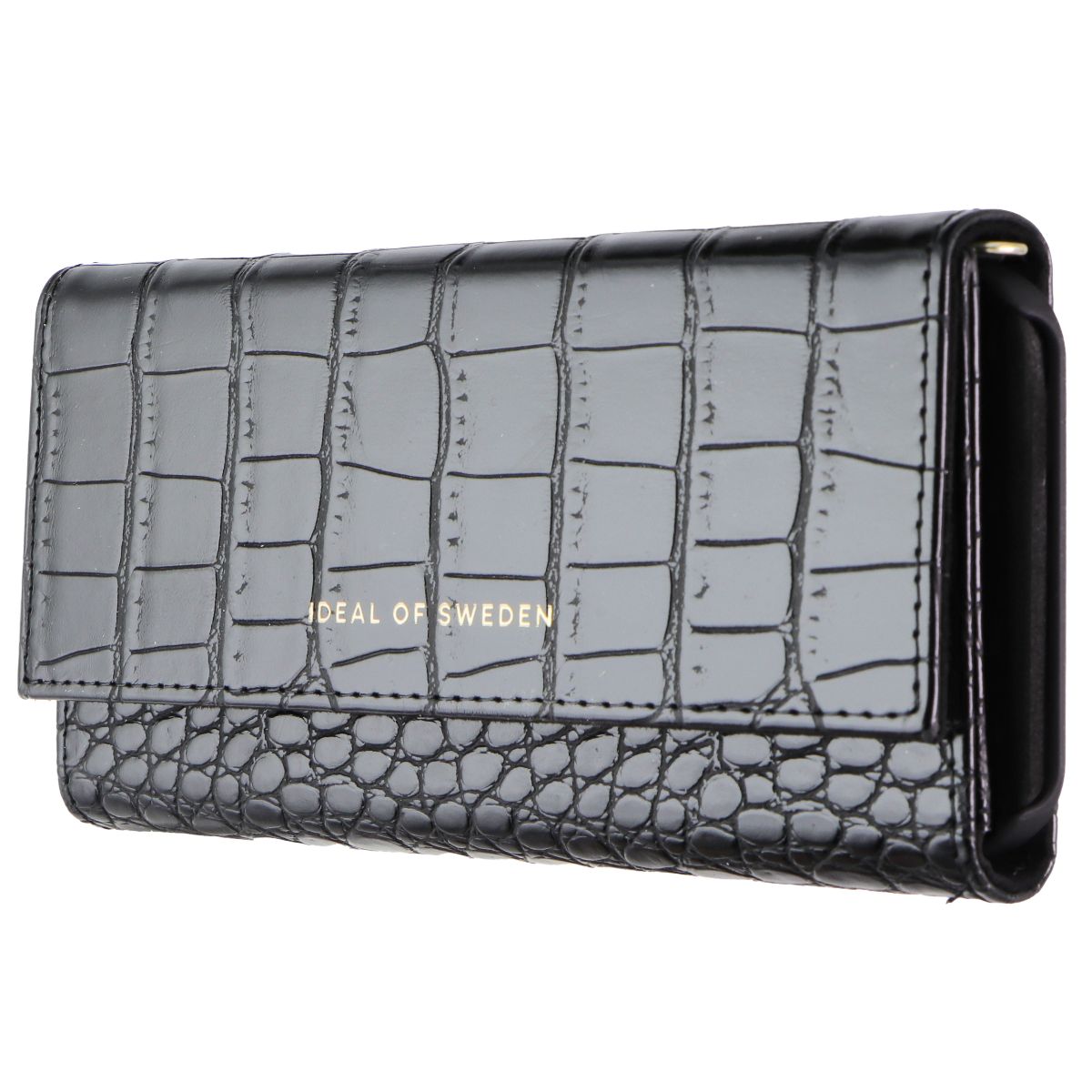 iDeal of Sweden Signature Clutch Case for iPhone 12 and 12 Pro - Jet Black Croco Cell Phone - Cases, Covers & Skins iDeal of Sweden - Simple Cell Bulk Wholesale Pricing - USA Seller
