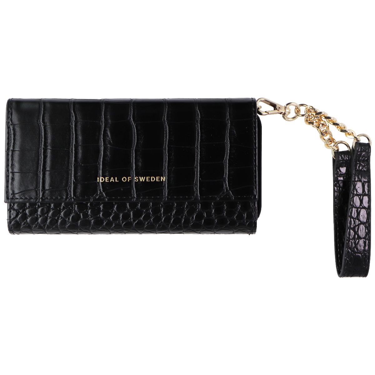 iDeal of Sweden Signature Clutch Case for iPhone 12 and 12 Pro - Jet Black Croco Cell Phone - Cases, Covers & Skins iDeal of Sweden - Simple Cell Bulk Wholesale Pricing - USA Seller