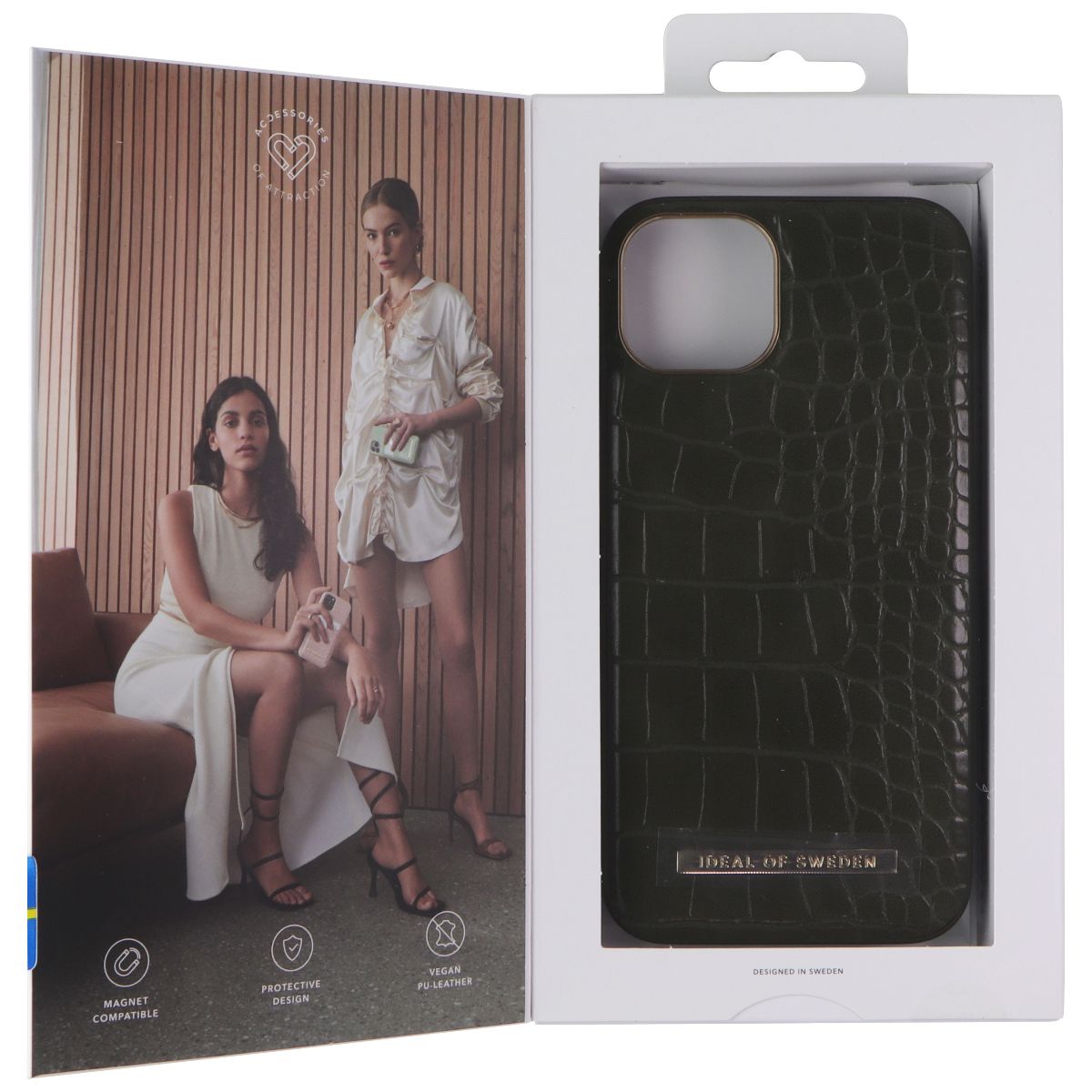 iDeal of Sweden Atelier Case for Apple iPhone 13 - Khaki Croco Cell Phone - Cases, Covers & Skins iDeal of Sweden - Simple Cell Bulk Wholesale Pricing - USA Seller