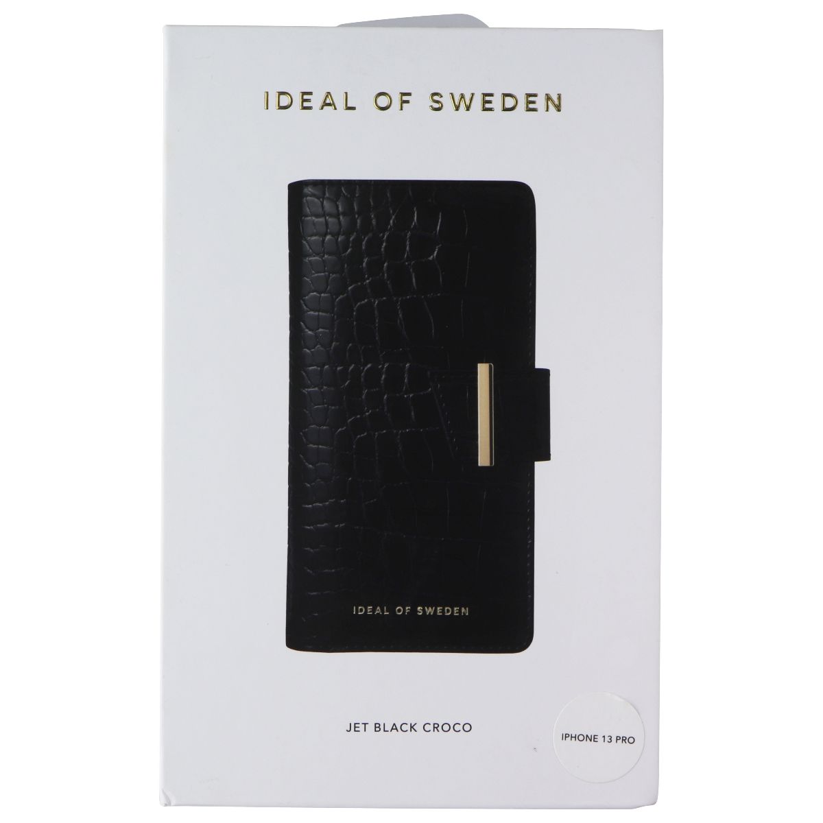 iDeal of Sweden Cora Phone Wallet for Apple iPhone 13 Pro - Jet Black Croco Cell Phone - Cases, Covers & Skins iDeal of Sweden - Simple Cell Bulk Wholesale Pricing - USA Seller