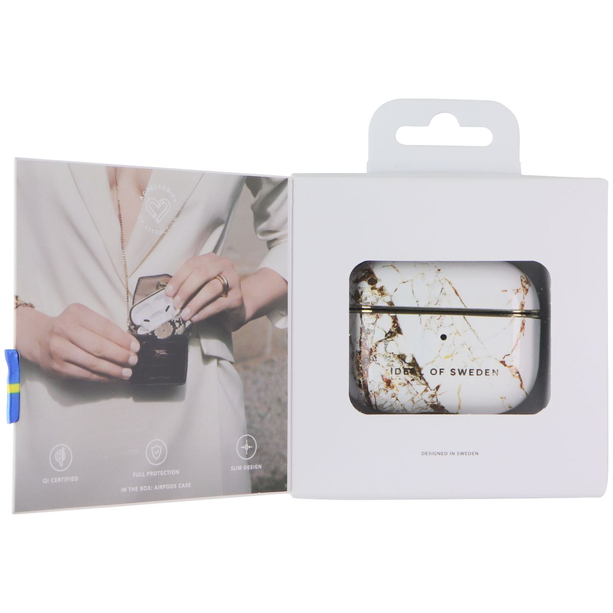 IDEAL OF SWEDEN Printed Case for Apple AirPods Pro 2nd/1st Gen - Carrara Gold iPod, Audio Player Accessories - Cases, Covers & Skins iDeal of Sweden - Simple Cell Bulk Wholesale Pricing - USA Seller