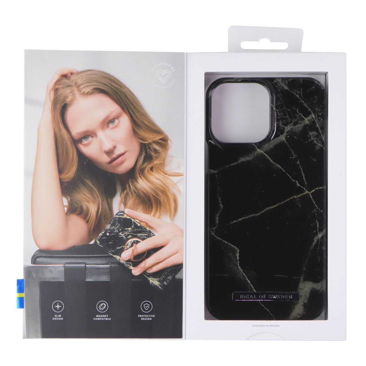 iDeal of Sweden Printed Case for iPhone 13 Pro Max - Black Thunder Marble Cell Phone - Cases, Covers & Skins iDeal of Sweden - Simple Cell Bulk Wholesale Pricing - USA Seller