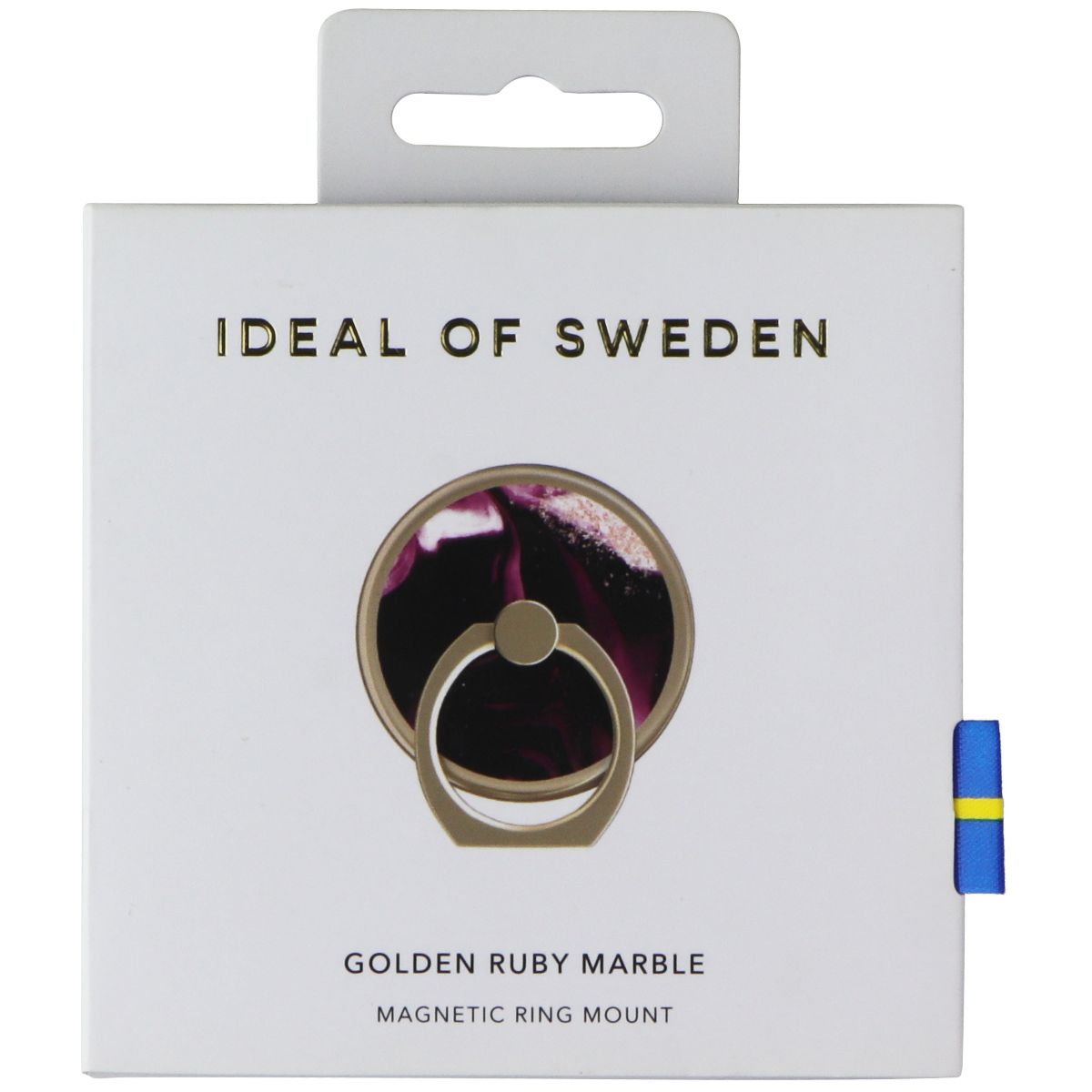 iDeal of Sweden Magnetic Ring Mount Grip/Stand - Golden Ruby Marble Cell Phone - Mounts & Holders iDeal of Sweden - Simple Cell Bulk Wholesale Pricing - USA Seller