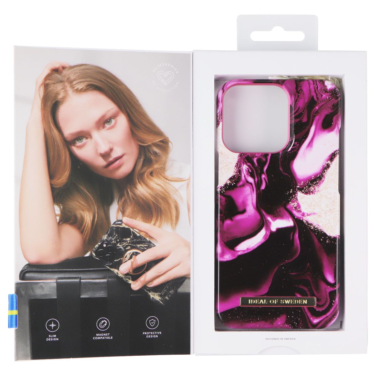 iDeal of Sweden Printed Case for iPhone 13 Pro - Golden Ruby Marble Cell Phone - Cases, Covers & Skins iDeal of Sweden - Simple Cell Bulk Wholesale Pricing - USA Seller