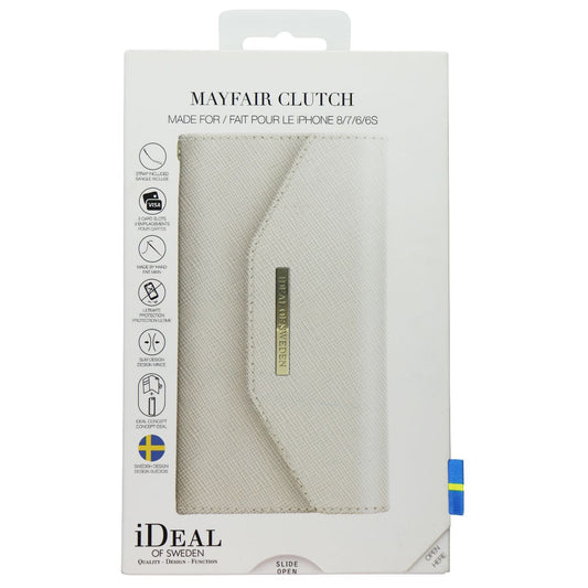 iDeal of Sweden Mayfair Clutch Wallet Case for Apple iPhone 8/7/6s/6 - White