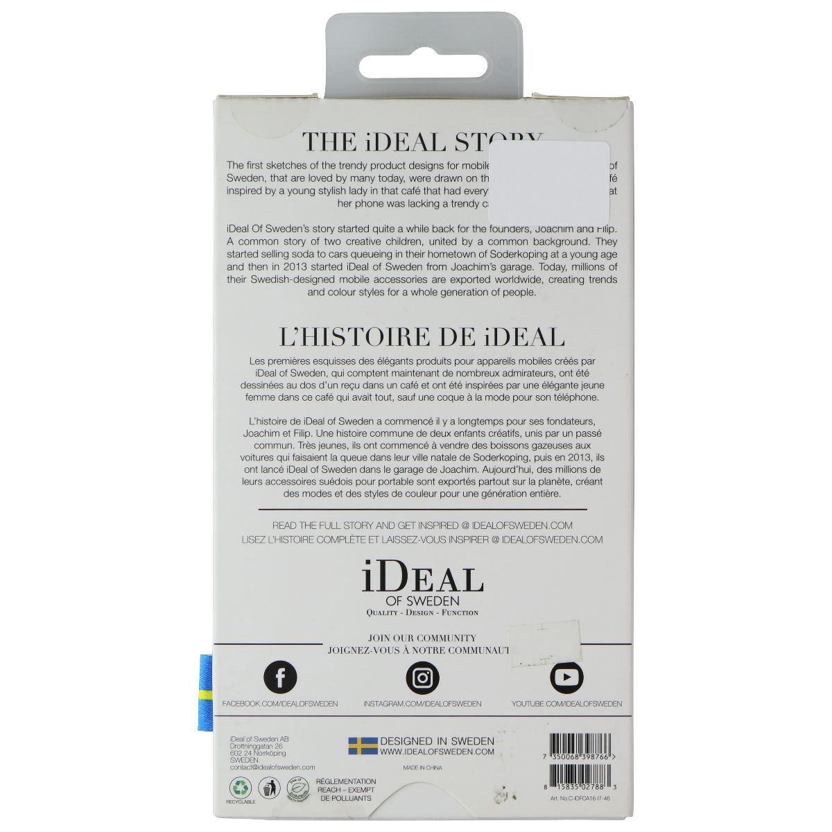 iDeal of Sweden Slim Hardshell Marble Case for Apple iPhone 8/7 - Carrara Gold Cell Phone - Cases, Covers & Skins iDeal of Sweden - Simple Cell Bulk Wholesale Pricing - USA Seller