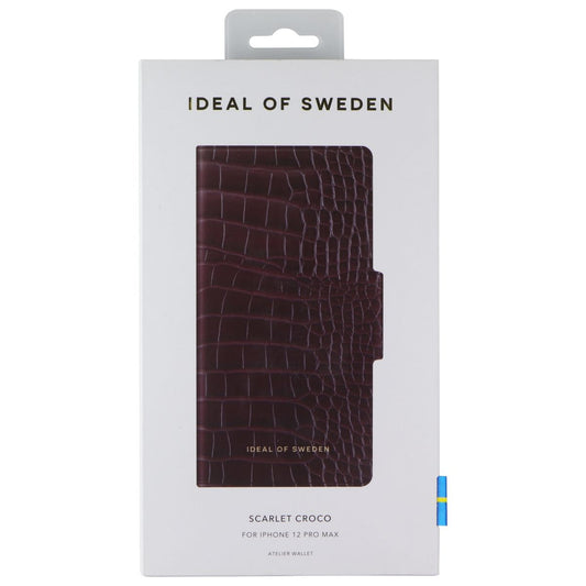 iDeal of Sweden Atelier Wallet Case for Apple iPhone 12 Pro Max - Scarlet Croco Cell Phone - Cases, Covers & Skins iDeal of Sweden - Simple Cell Bulk Wholesale Pricing - USA Seller