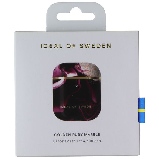 iDeal of Sweden Case for AirPods 1st Gen & 2nd Gen - Golden Ruby Marble iPod, Audio Player Accessories - Cases, Covers & Skins iDeal of Sweden - Simple Cell Bulk Wholesale Pricing - USA Seller