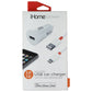 iHome Power 12W USB Car Charger with 5Ft Lightning 8-Pin Cable - White / Orange Cell Phone - Chargers & Cradles iHome - Simple Cell Bulk Wholesale Pricing - USA Seller