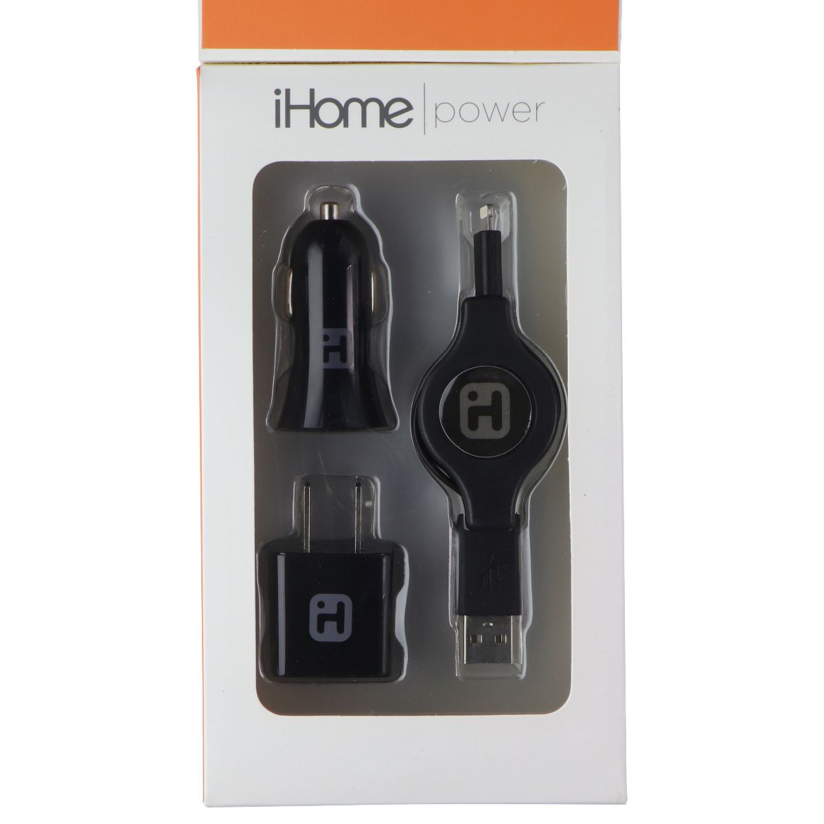 iHome Power 3-in-1 Rapid Charge Travel Bundle (12W) - Black Cell Phone - Accessory Bundles iHome - Simple Cell Bulk Wholesale Pricing - USA Seller