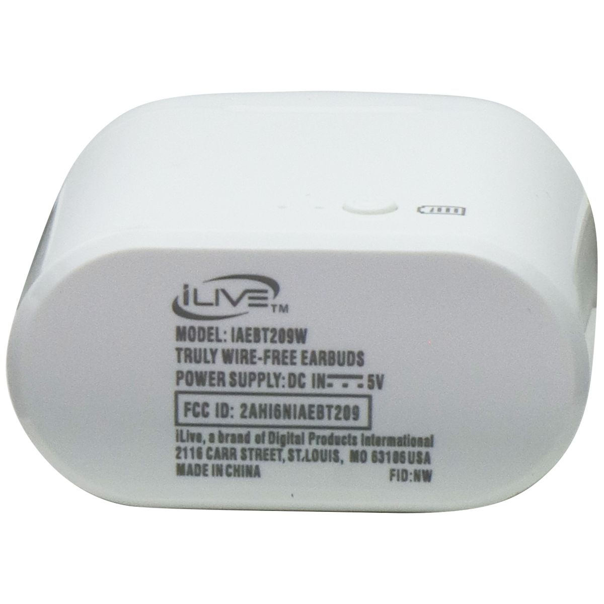 iLive Truly Wire-Free Bluetooth Earbuds - White (IAEBT209W) Portable Audio - Headphones iLive - Simple Cell Bulk Wholesale Pricing - USA Seller