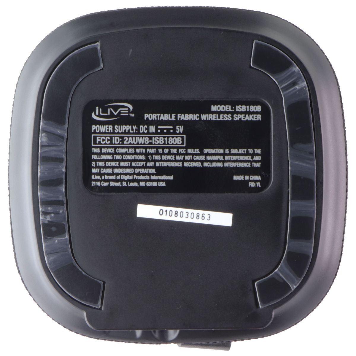 iLive Ultimate Portable Fabric Wireless Speaker with Strap - Black (ISB180B) Cell Phone - Audio Docks & Speakers iLive - Simple Cell Bulk Wholesale Pricing - USA Seller