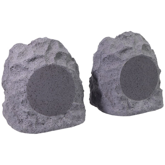 iLive Geo + Waterproof Wireless Outdoor Rock Speakers (ISBW422G) - Gray - 2 Pack Home Multimedia - Home Speakers & Subwoofers iLive - Simple Cell Bulk Wholesale Pricing - USA Seller