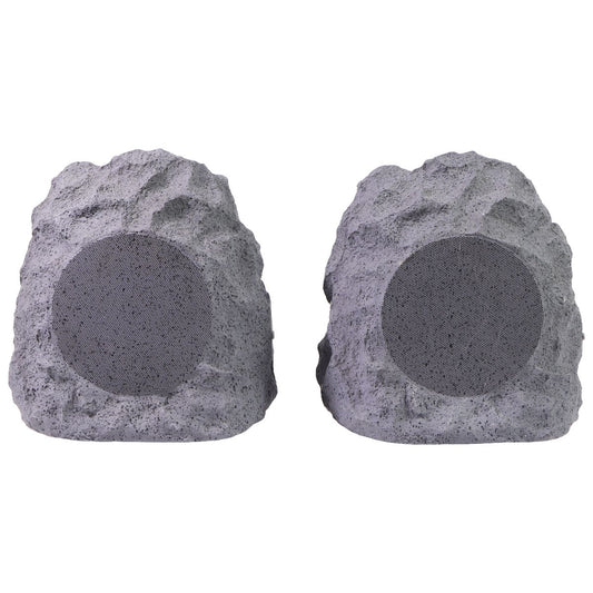 iLive Geo + Waterproof Wireless Outdoor Rock Speakers (ISBW422G) - Gray - 2 Pack Home Multimedia - Home Speakers & Subwoofers iLive - Simple Cell Bulk Wholesale Pricing - USA Seller