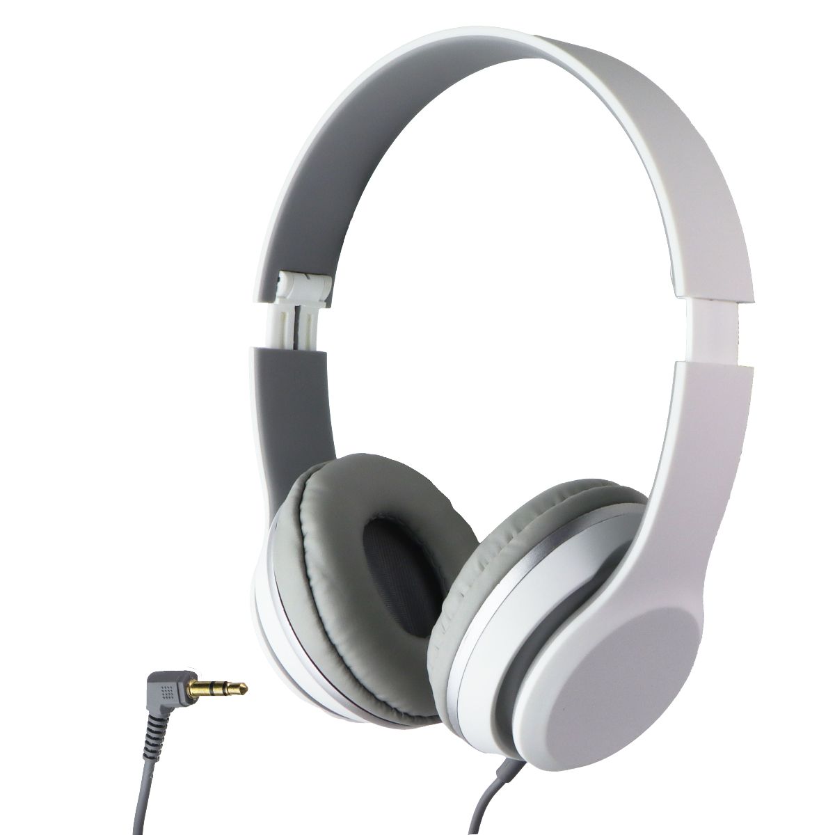 iLive 3.5mm Wired On-Ear Folding Headphones - White (IAH57W) Portable Audio - Headphones iLive - Simple Cell Bulk Wholesale Pricing - USA Seller