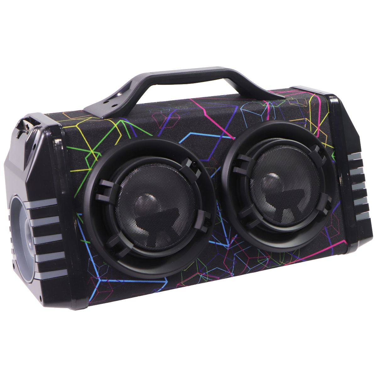 iLive Watts Plus Portable Bluetooth Boombox - Black/Multi Color (IBB503B) Home Multimedia - Home Speakers & Subwoofers iLive - Simple Cell Bulk Wholesale Pricing - USA Seller