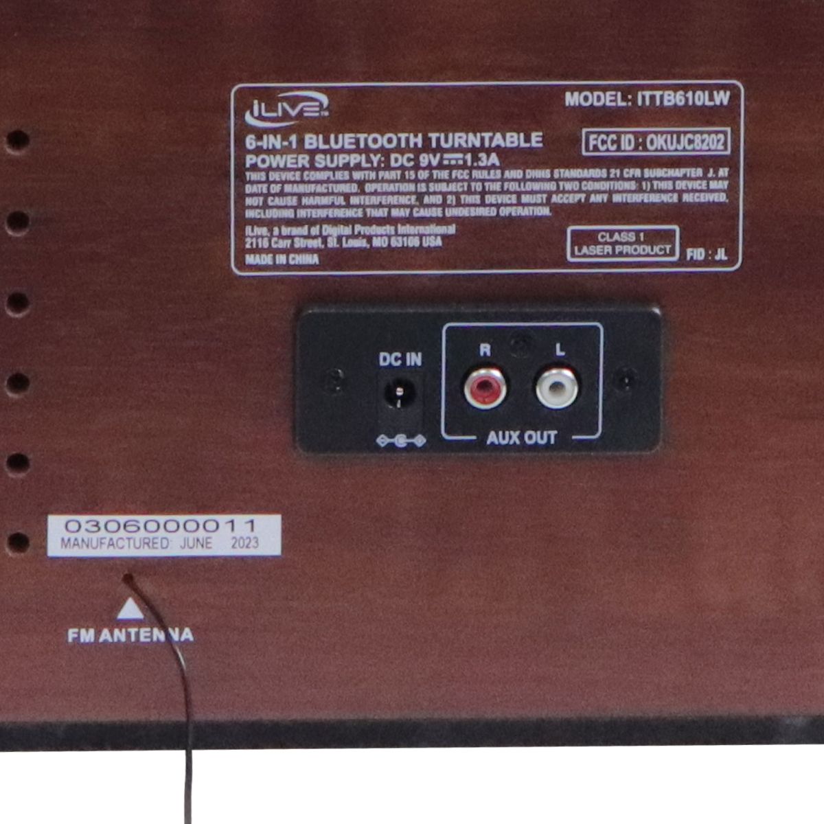 iLive 6-in-1 Bluetooth Turntable Music System - Brown Wood/Gold (ITTB610LW) Home Audio Stereos, Components - Record Players/Home Turntables iLive - Simple Cell Bulk Wholesale Pricing - USA Seller