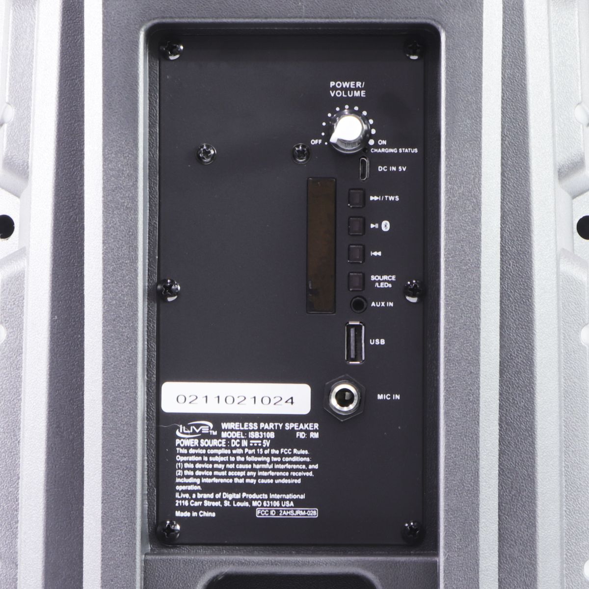 iLive Wireless Party Speaker with FM Radio and LED Lights - Black (ISB310B) Home Multimedia - Home Speakers & Subwoofers iLive - Simple Cell Bulk Wholesale Pricing - USA Seller