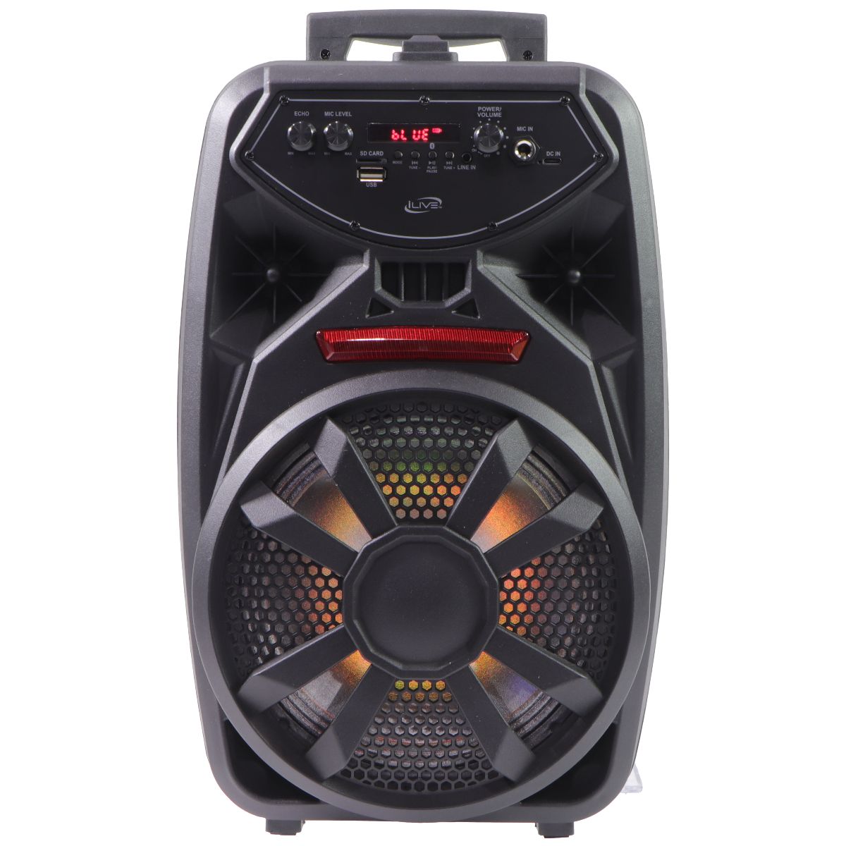 iLive Portable Wireless LED Tailgate Party Speaker - Black (ISB380B) Cell Phone - Audio Docks & Speakers iLive - Simple Cell Bulk Wholesale Pricing - USA Seller