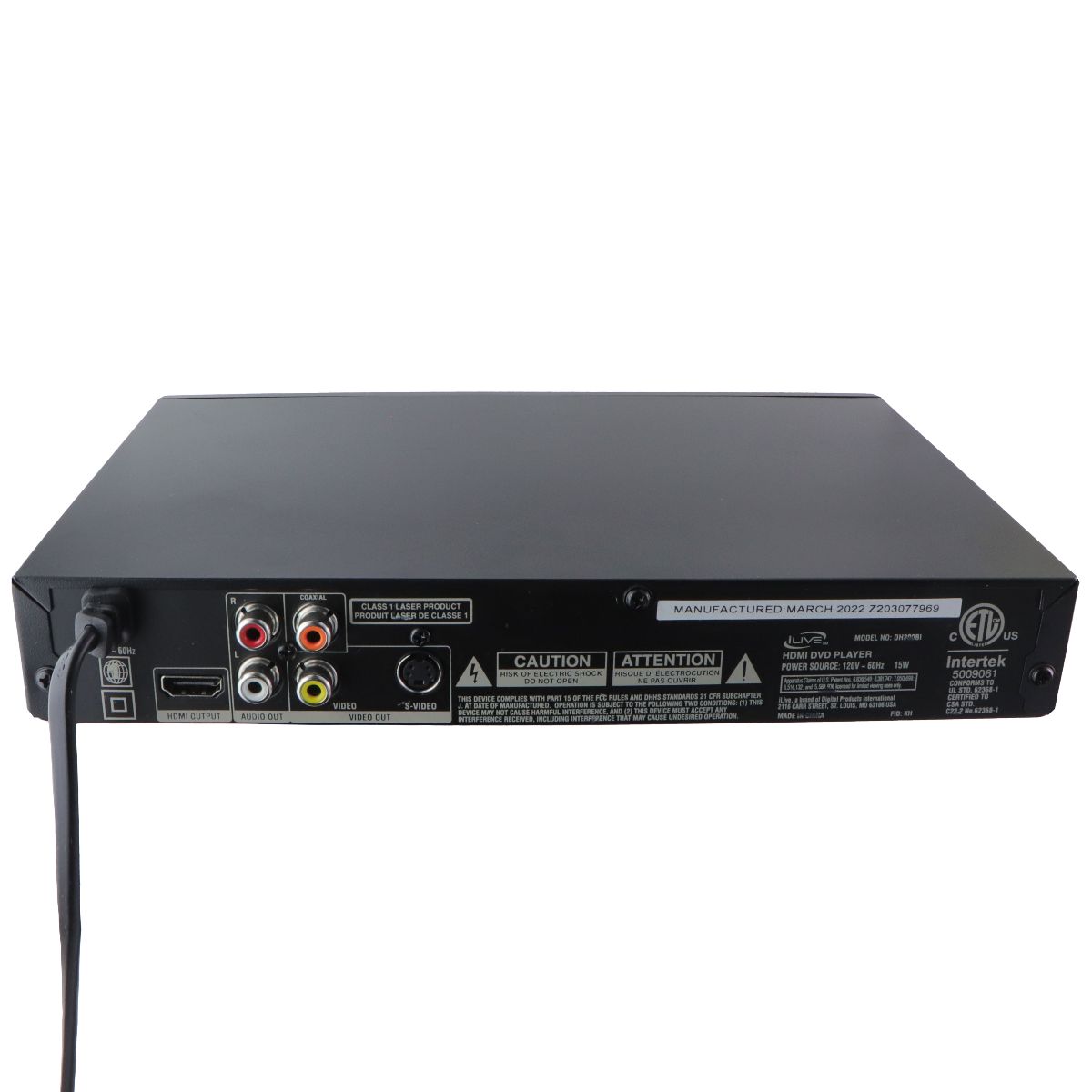 iLive HDMI DVD Player with Remote Control (DH300BI) - Black Home Multimedia - DVD & Blu - ray Players iLive - Simple Cell Bulk Wholesale Pricing - USA Seller