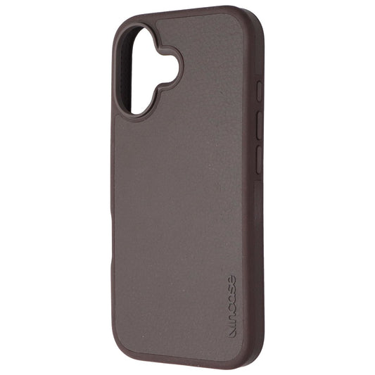 Incase ICON Case for MagSafe for Apple iPhone 16 - Cocoa Pebbled Leather Cell Phone - Cases, Covers & Skins Incase - Simple Cell Bulk Wholesale Pricing - USA Seller