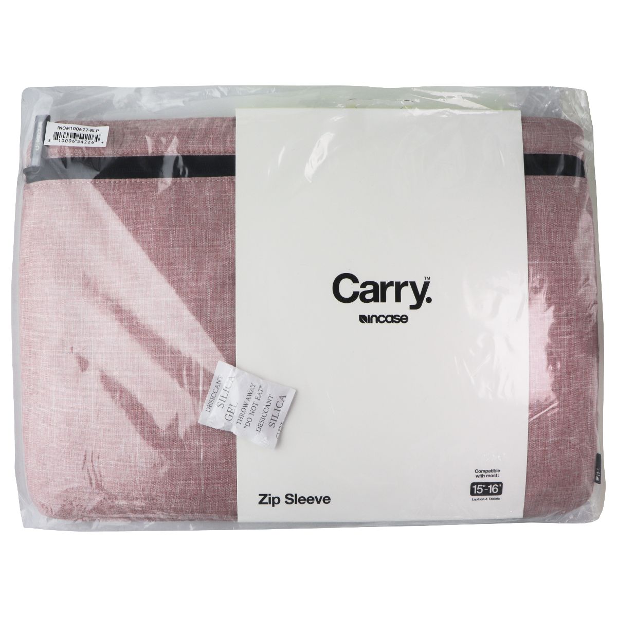 Incase Zip Sleeve for Most 15-in to 16-in Tablets and Laptops - Blush Pink iPad/Tablet Accessories - Cases, Covers, Keyboard Folios Incase - Simple Cell Bulk Wholesale Pricing - USA Seller