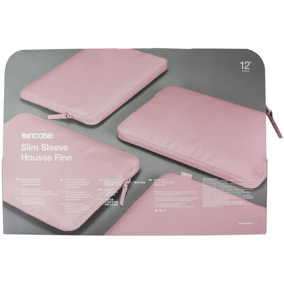 Incase Slim Sleeve for MacBook 12-inch - Pink Computer Accessories - Laptop Cases & Bags Incase - Simple Cell Bulk Wholesale Pricing - USA Seller