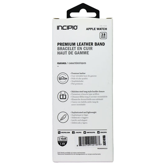 Incipio Premium Leather Watch Band for Apple Watch (38mm) - Chestnut Smart Watch Accessories - Watch Bands Incipio - Simple Cell Bulk Wholesale Pricing - USA Seller