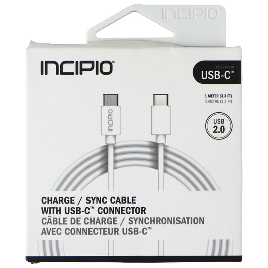 Incipio (1m/3.3-Ft) USB-C 2.0 to USB-C Charge/Sync Cable - White Cell Phone - Cables & Adapters Incipio - Simple Cell Bulk Wholesale Pricing - USA Seller