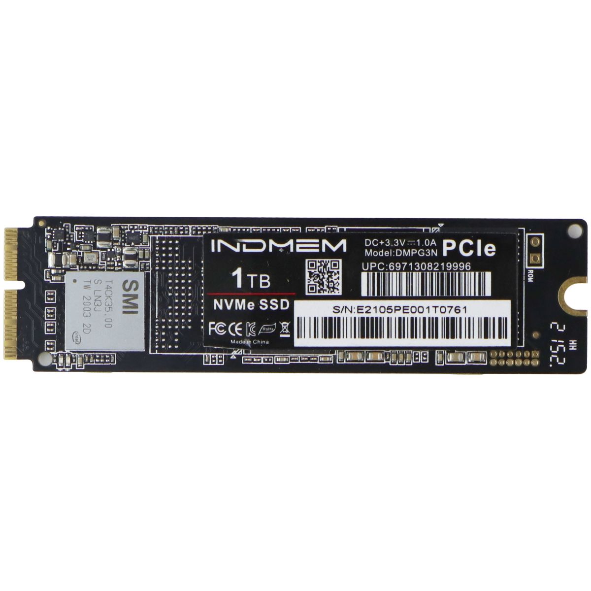 INDMEM PCIe NVMe 1TD Solid State Drive (SSD) (DMPG3N) Digital Storage - Solid State Drives INDMEM - Simple Cell Bulk Wholesale Pricing - USA Seller