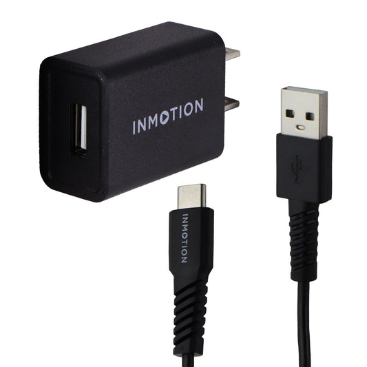 InMotion USB Wall Adapter + (3.3-Ft) USB-C Charge/Sync Cable - Black Cell Phone - Chargers & Cradles InMotion    - Simple Cell Bulk Wholesale Pricing - USA Seller