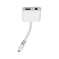 InMotion 18W USB-C Audio Adapter with Charging Port - White Cell Phone - Cables & Adapters InMotion    - Simple Cell Bulk Wholesale Pricing - USA Seller