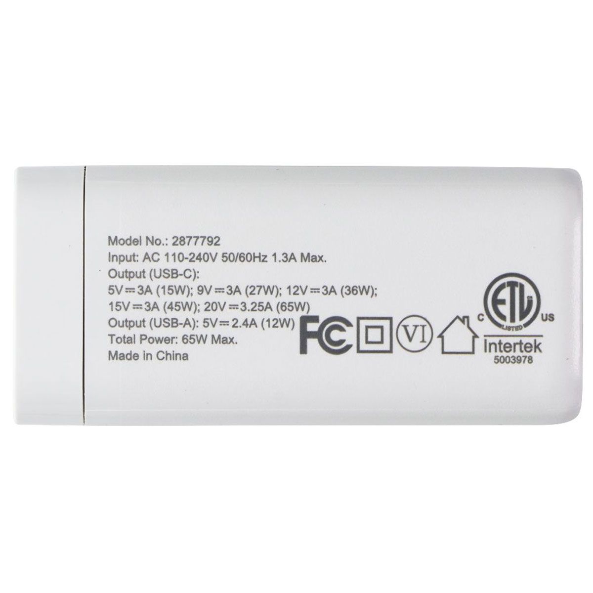 InMotion (65W) USB-C Power Adapter & 3m USB-C Cable for Laptops/Notebooks & More Computer Accessories - Laptop Power Adapters/Chargers InMotion - Simple Cell Bulk Wholesale Pricing - USA Seller