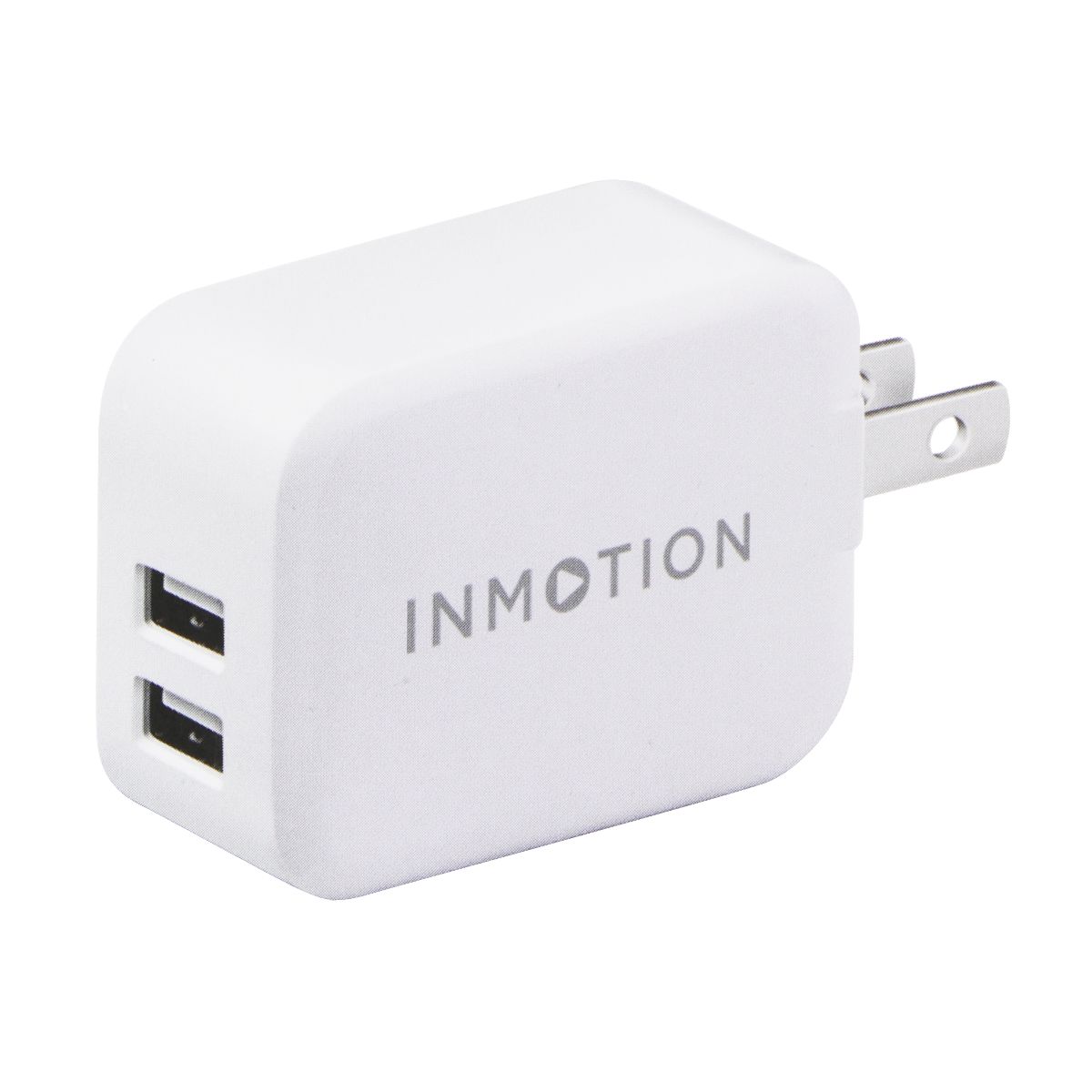 InMotion (4.8A) 2 Port USB-A Wall Charger Travel Adapter - White Cell Phone - Chargers & Cradles InMotion    - Simple Cell Bulk Wholesale Pricing - USA Seller