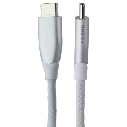 Insignia 60W 480Mbps 7-Foot Braided USB-C Cable - White Cell Phone - Cables & Adapters Insignia - Simple Cell Bulk Wholesale Pricing - USA Seller