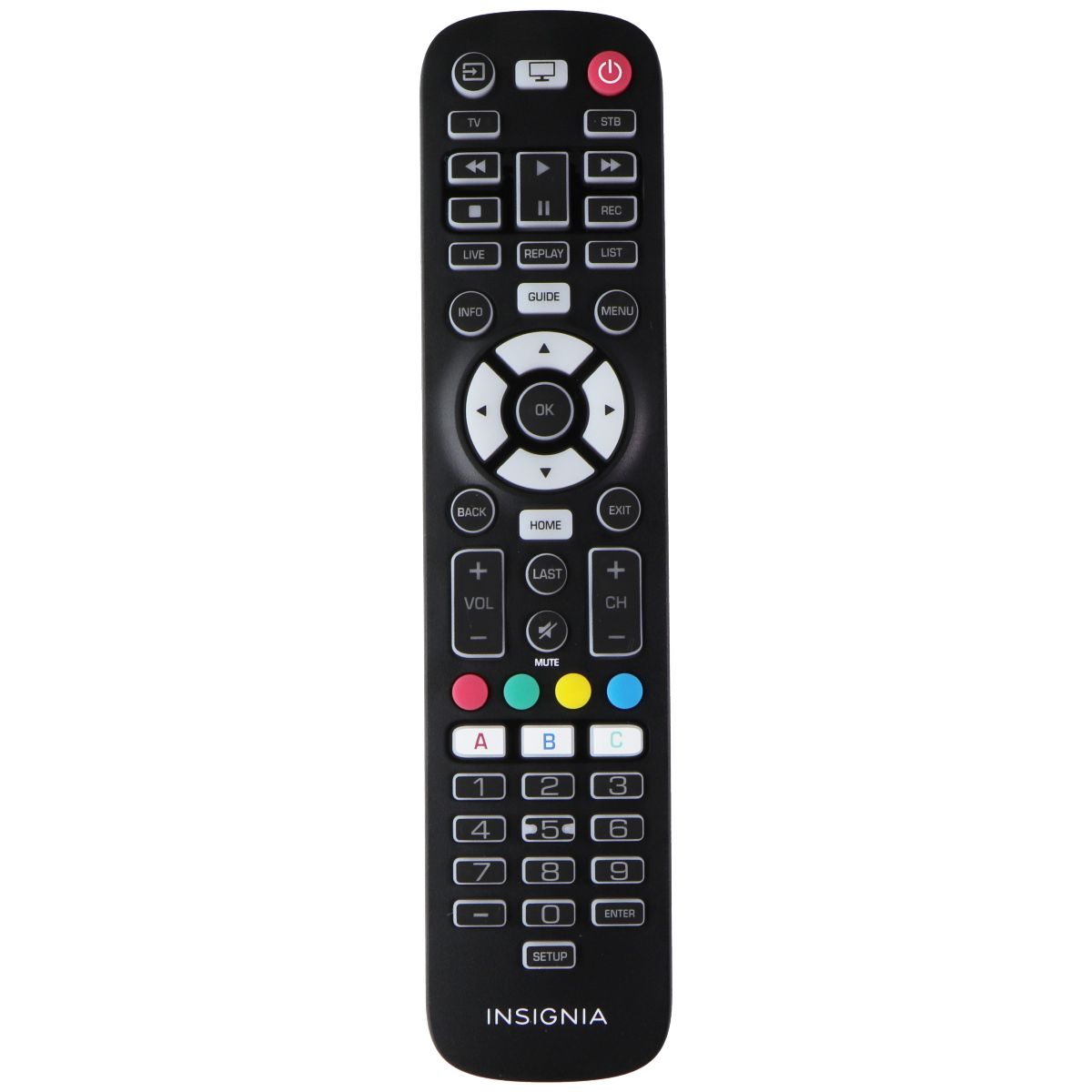 Insignia Remote Control (SRC-5210) - Black TV, Video & Audio Accessories - Remote Controls Insignia - Simple Cell Bulk Wholesale Pricing - USA Seller